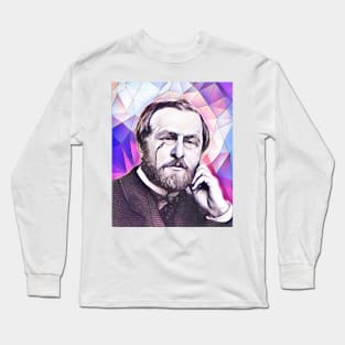 Hippolyte Taine Pink Portrait | Hippolyte Taine Artwork 8 Long Sleeve T-Shirt